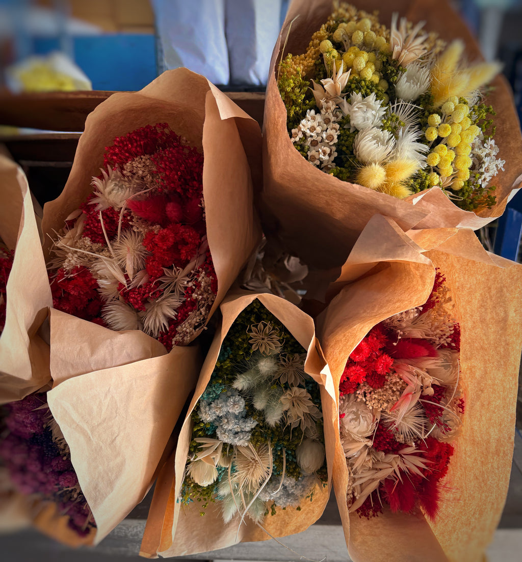 Bouquet de fleurs séchées
