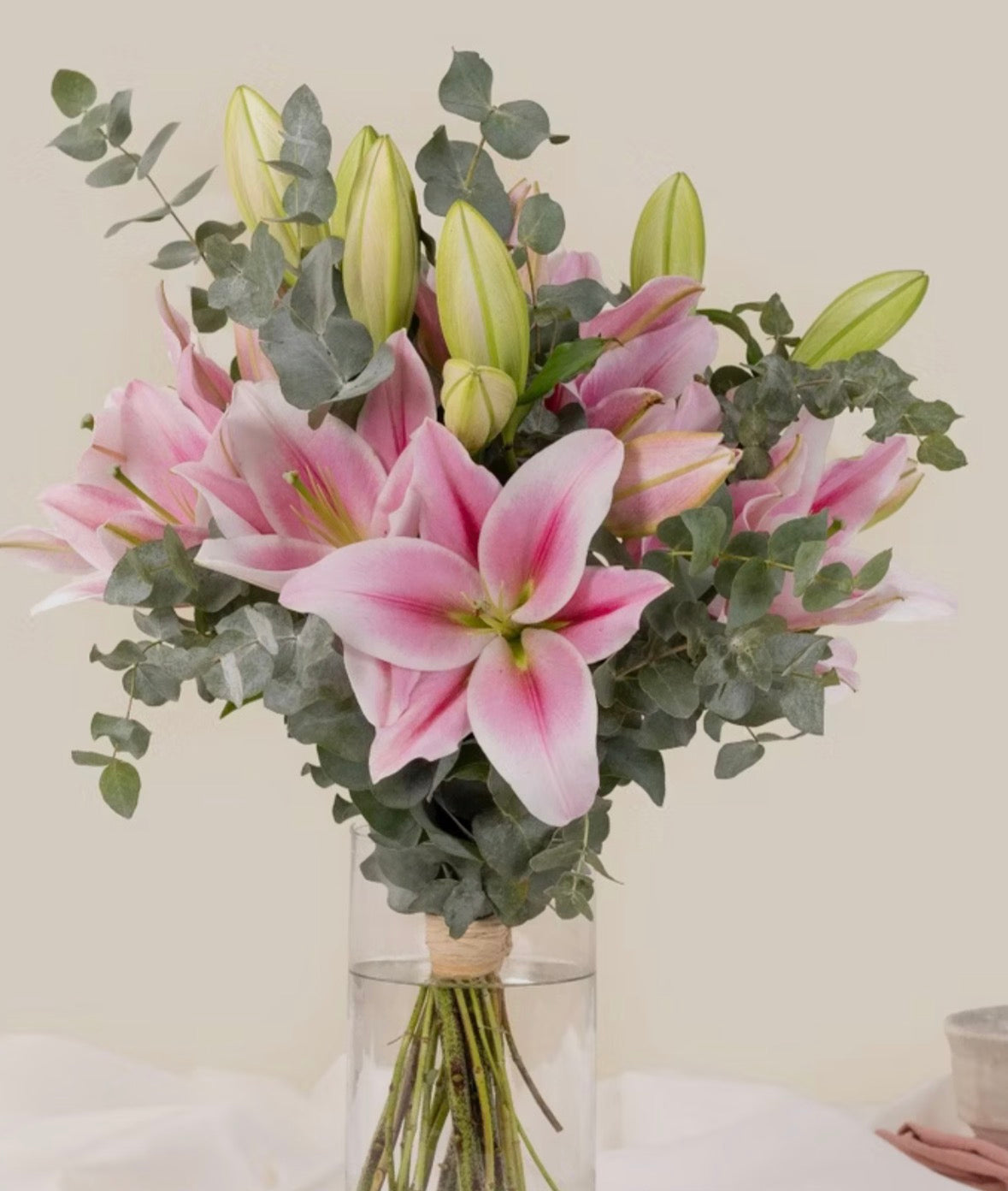 Création Lys rose signature